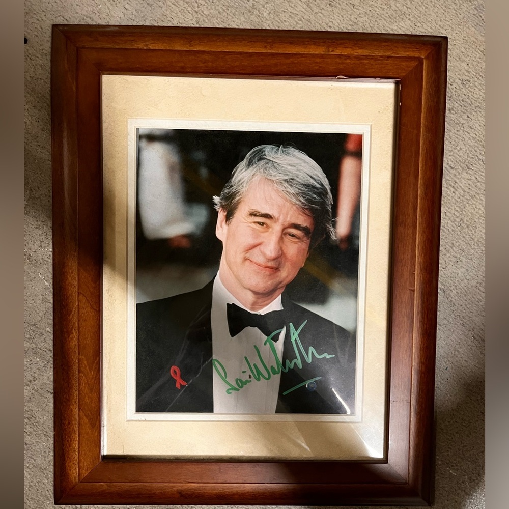 Sam Waterston 8”x10” Framed Autographed Photo Vintage Early 2000s “Law & Order”